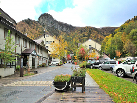 北海道上川町の層雲峡温泉